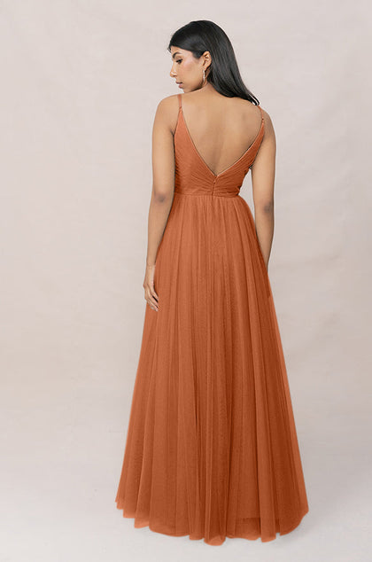 Penelope Tulle Dress | Made To Order | Rust