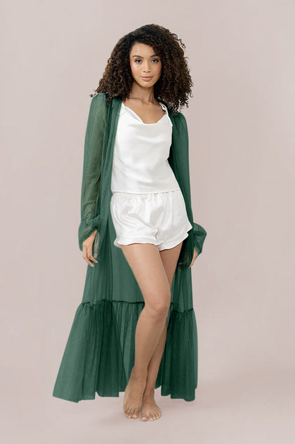 Pillow Talk Tulle Duster | Made To Order - Greenery