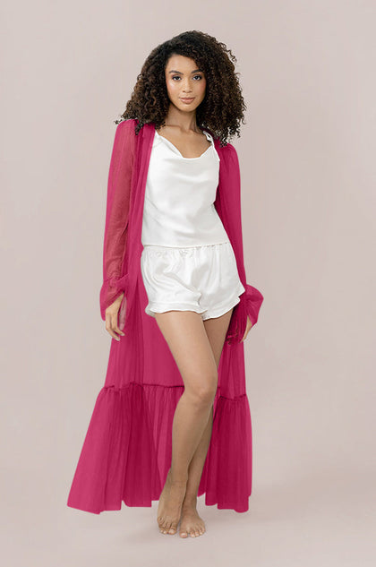 Pillow Talk Tulle Duster | Made To Order - Malibu Pink