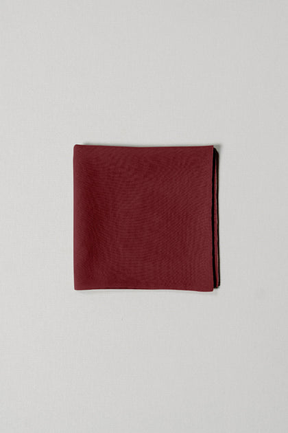 Chiffon Pocket Square | Made To Order | Cabernet