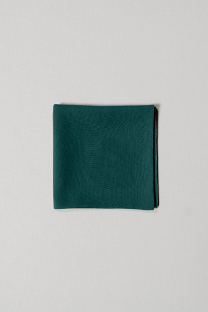 Chiffon Pocket Square | Made To Order | Emerald