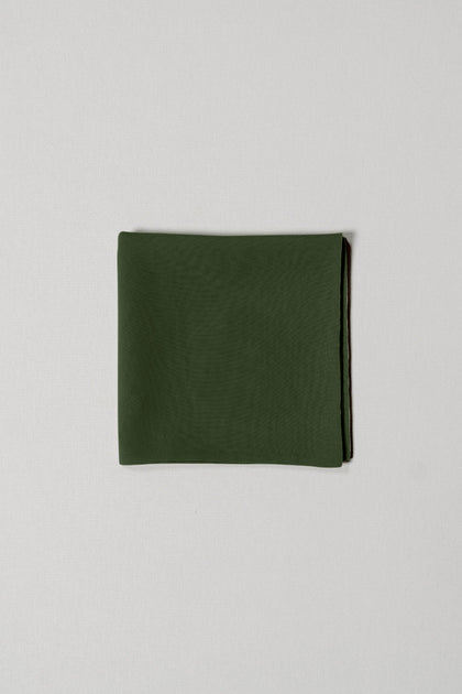 Chiffon Pocket Square | Made To Order | Deep Olive