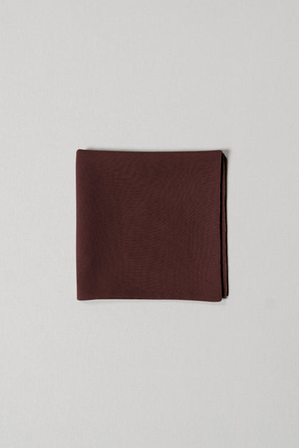 Chiffon Pocket Square | Made To Order | Mahogany