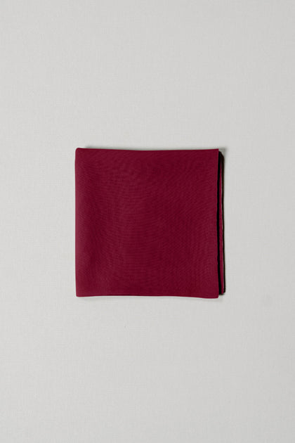 Chiffon Pocket Square | Made To Order | Marsala