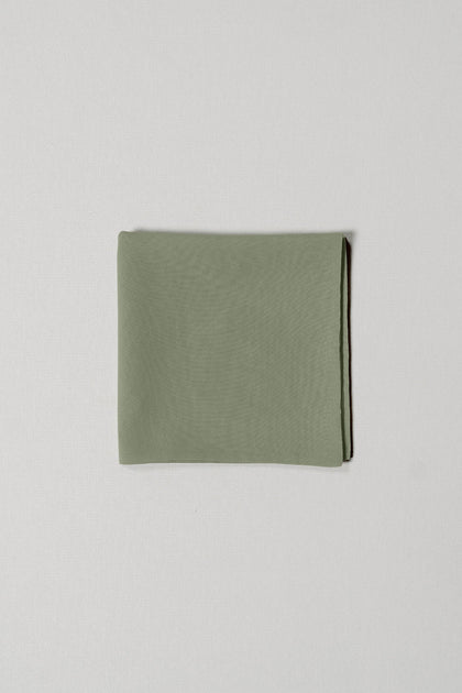 Chiffon Pocket Square | Made To Order | Moss