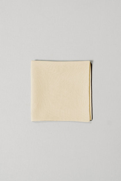 Chiffon Pocket Square | Made To Order | Pale Yellow