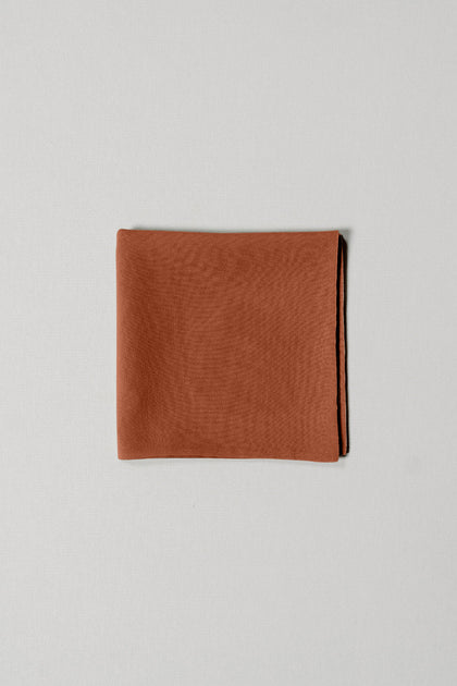 Chiffon Pocket Square | Made To Order | Rust