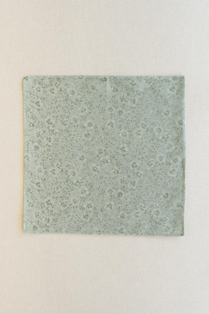 Chiffon Floral Print Pocket Square | Made To Order | Sage Posey