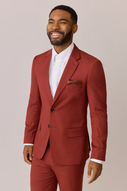 Color: Rust Bouquet, Pictured with Terracotta Rust Suit