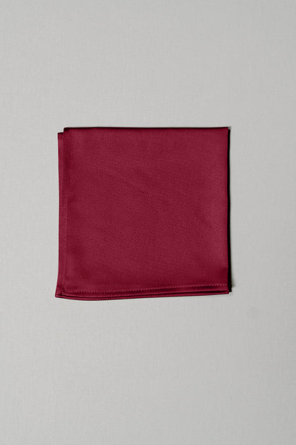 Satin Pocket Square | Made To Order | Berry