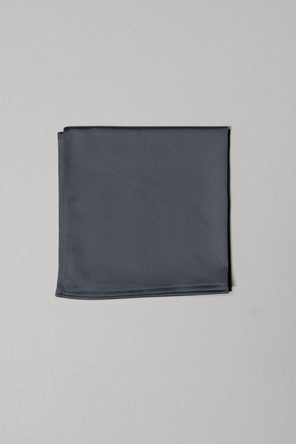 Satin Pocket Square | Made To Order | Black