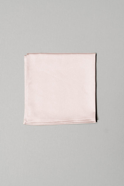 Satin Pocket Square | Made To Order | Blush