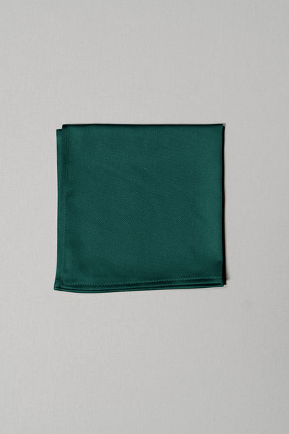 Satin Pocket Square | Made To Order | Emerald