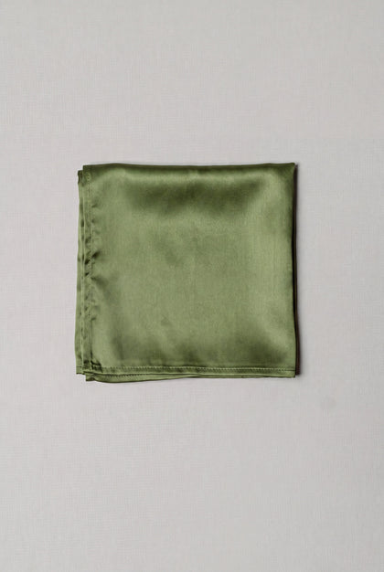 Satin Pocket Square | Made To Order | Fern