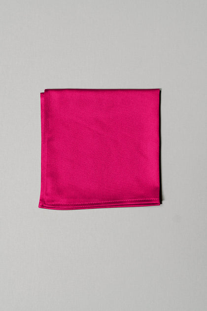 Satin Pocket Square | Made To Order | Hot Pink