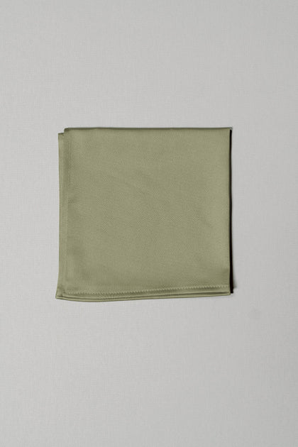 Satin Pocket Square | Made To Order | Moss