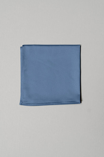 Satin Pocket Square | Made To Order | Romantic Blue
