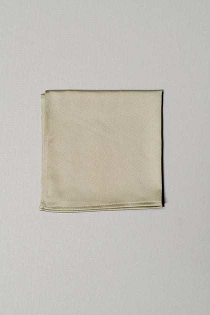 Satin Pocket Square | Made To Order | Silver Sage