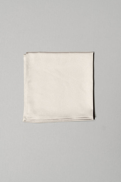 Satin Pocket Square | Made To Order | Soft Champagne