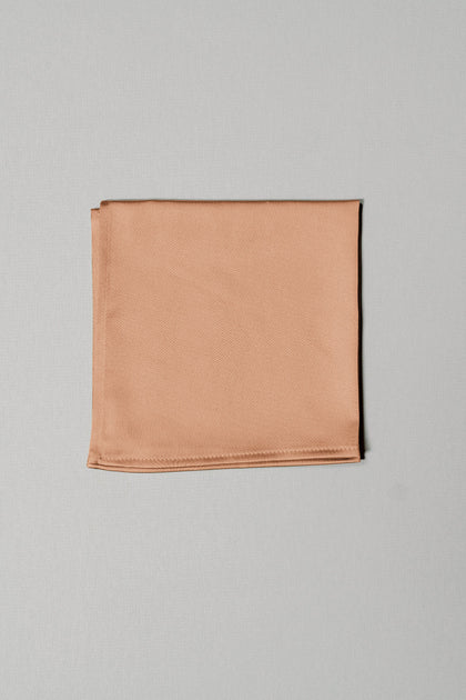 Satin Pocket Square | Made To Order | Toffee