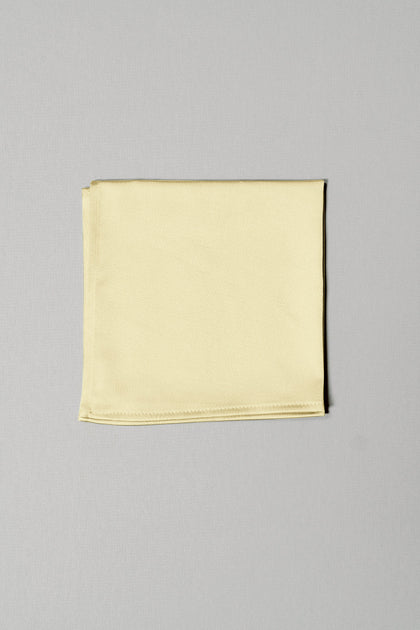 Satin Pocket Square | Made To Order | Yellow