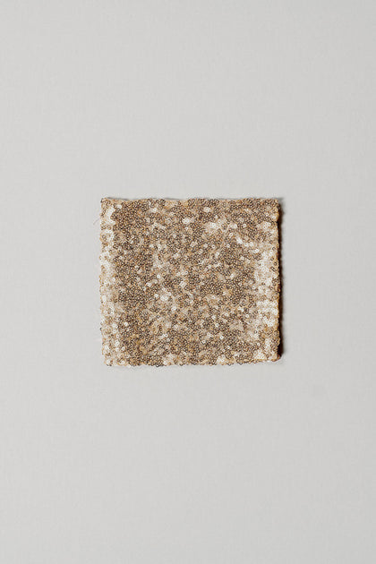 Sequin Pocket Square | Made To Order | Gold