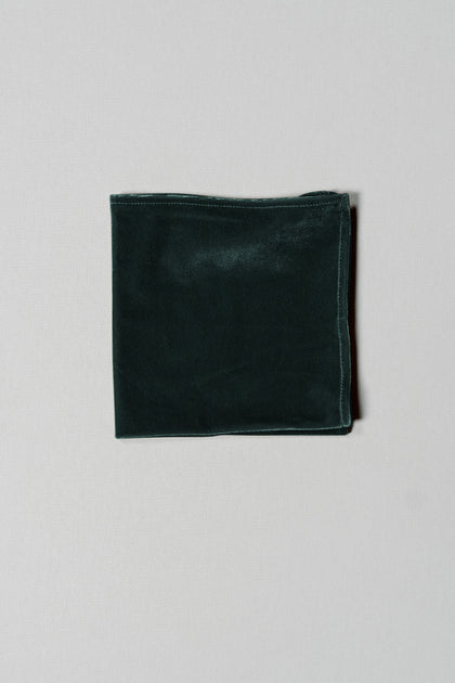 Velvet Pocket Square | Made To Order | Classic Emerald