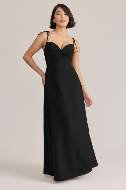 Polly Chiffon Dress | Black