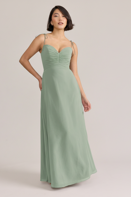 Polly Chiffon Dress | Sage