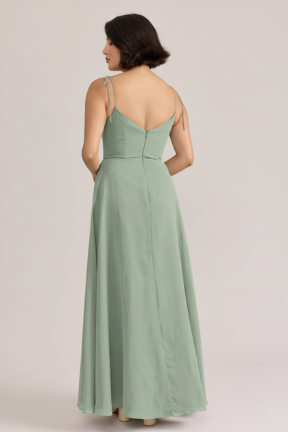 Polly Chiffon Dress | Sage