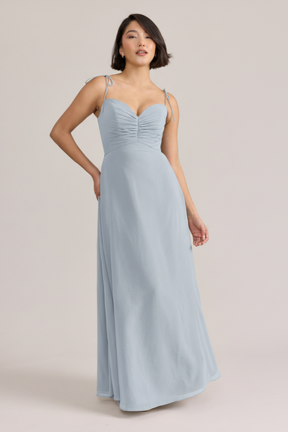 Polly Chiffon Dress | Sky Blue