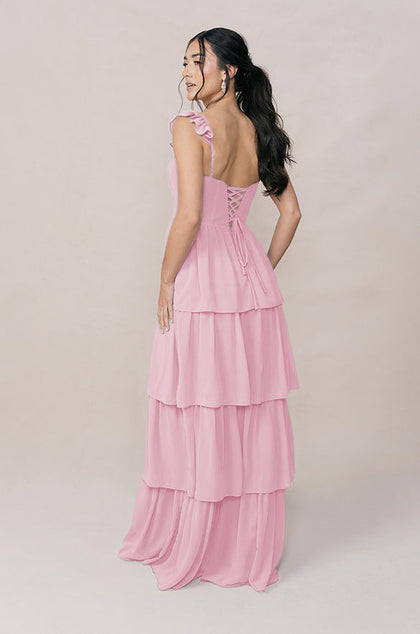 Poppy Chiffon Dress | Made To Order | Perfect Pink