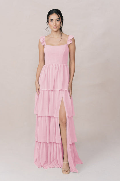 Poppy Chiffon Dress | Made To Order | Perfect Pink