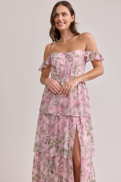 Model: Isabel; Size: 4; Color: Perfect Pink Meadow Blooms