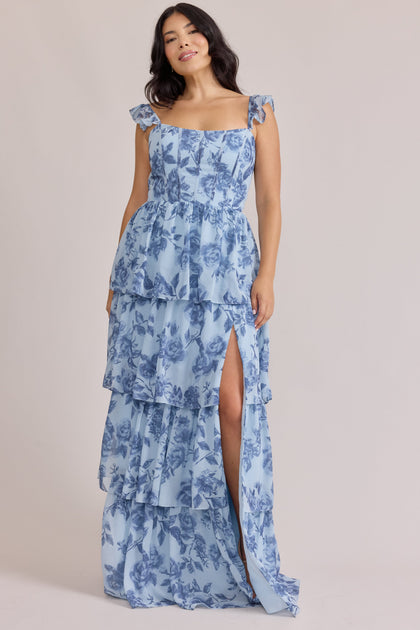 Model: Ashley; Size: 14; Color: Sky Blue Garden