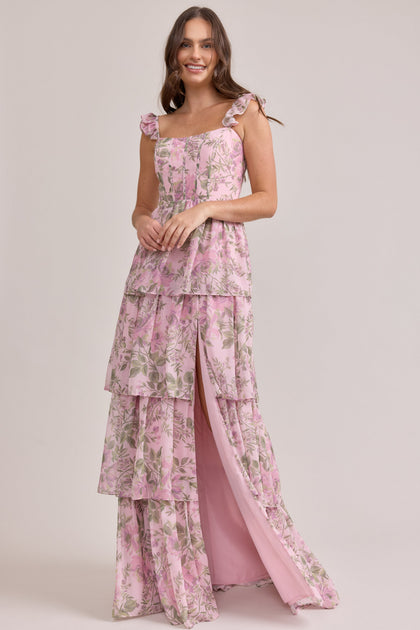 Model: Isabel; Size: 4; Color: Perfect Pink Meadow Blooms