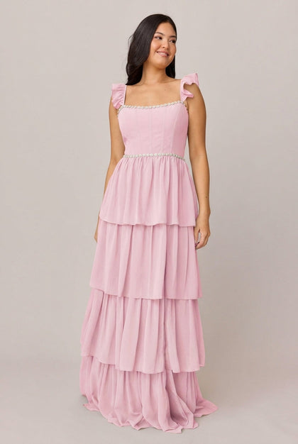 Poppy Luxe Chiffon Dress | Made To Order | Perfect Pink