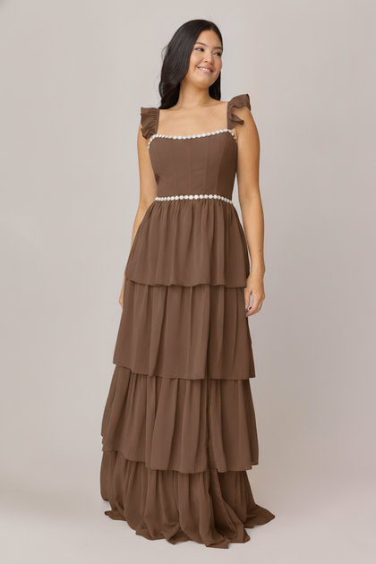 Poppy Luxe Chiffon Dress | Made To Order | Truffle