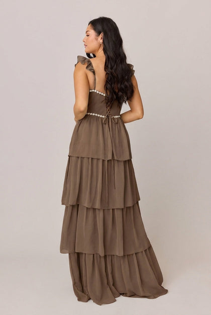 Poppy Luxe Chiffon Dress | Made To Order | Truffle