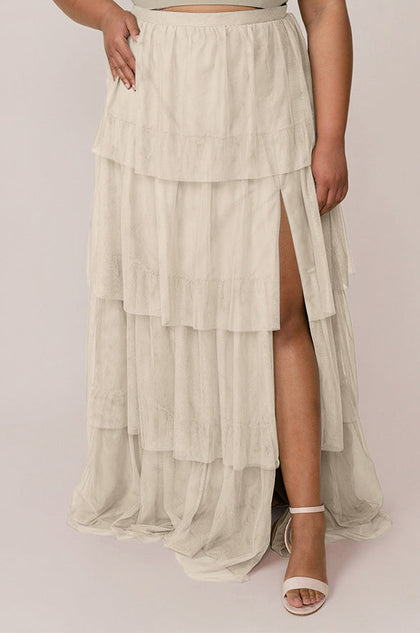 Poppy Tulle Skirt | Made To Order - Champagne