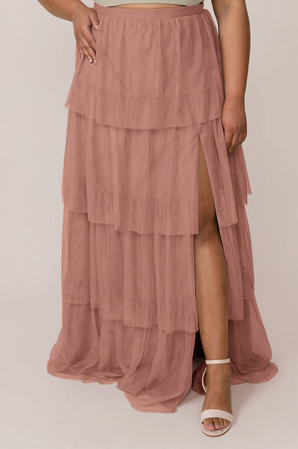 Poppy Tulle Skirt | Made To Order - Desert Rose