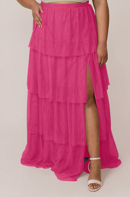 Poppy Tulle Skirt | Made To Order - Malibu Pink