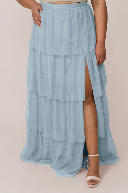 Poppy Tulle Skirt | Made To Order - Sky Blue