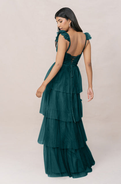 Poppy Tulle Dress | Made To Order | Classic Emerald