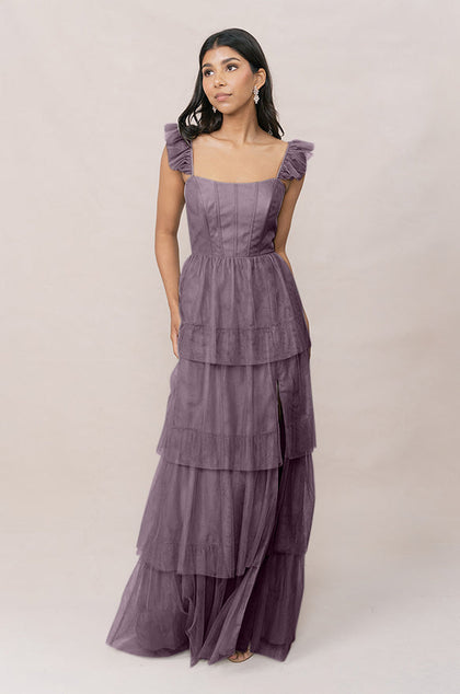 Poppy Tulle Dress | Made To Order | Dusty Purple