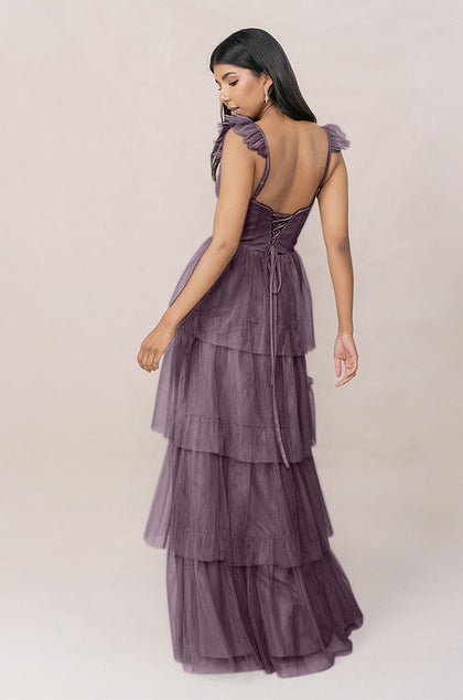 Poppy Tulle Dress | Made To Order | Dusty Purple