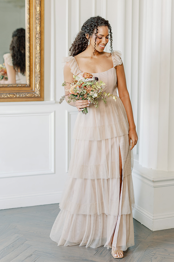 Poppy Tulle Dress | Made To Order Eucalyptus Poppy Tulle Dress | Made To Order Eucalyptus
