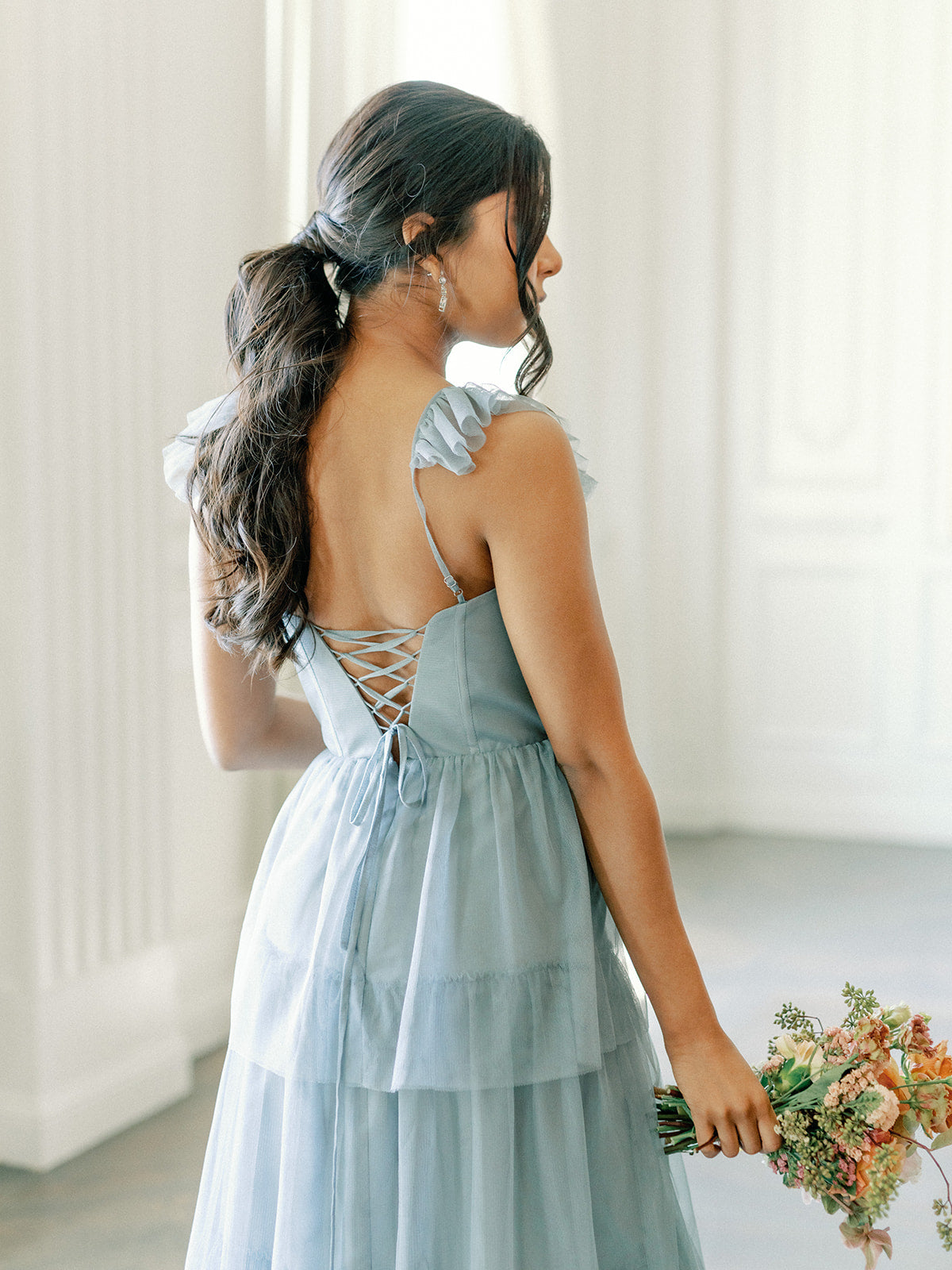 Poppy Tulle Dress | Made To Order Eucalyptus Poppy Tulle Dress | Made To Order Eucalyptus