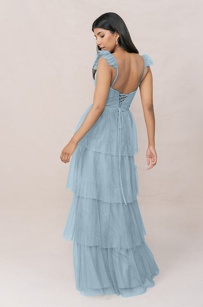 Poppy Tulle Dress | Made To Order | Light Blue
