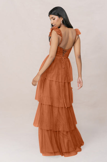 Poppy Tulle Dress | Made To Order | Rust